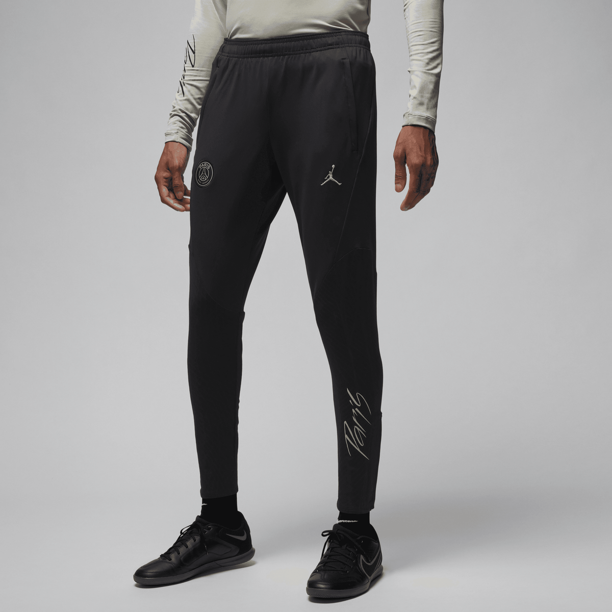 Nike Jorden Men's Paris Saint-Germain Dir-Fit Strike 3rd Pants KPZ-Black/Black/Stone