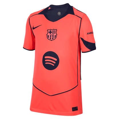 Nike Youth  FC Barcelona Stadium Third Dri-FIT Total 90 Soccer Replica Jersey 25/26
