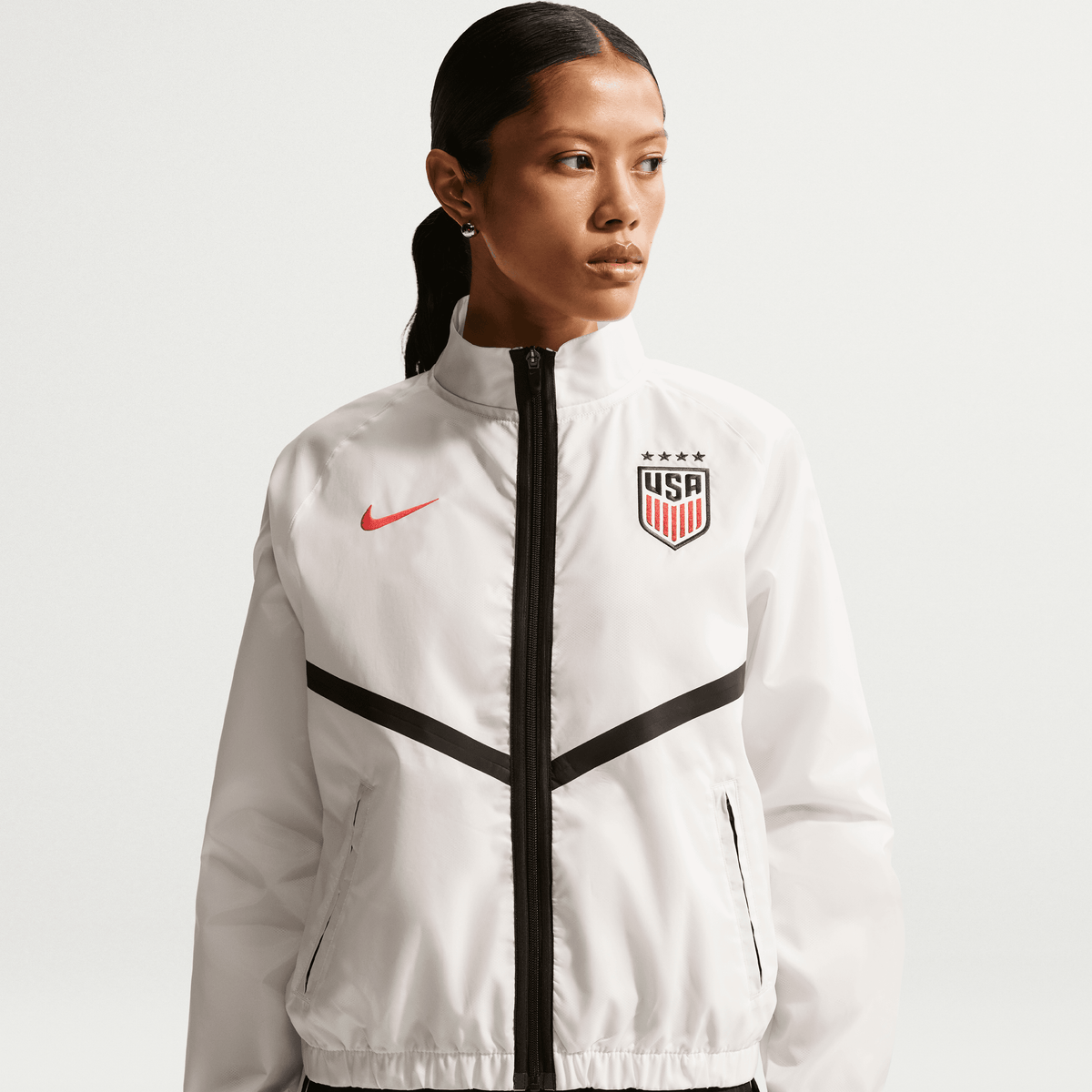 Nike USMNT Women's Nike Soccer Windbraker - White