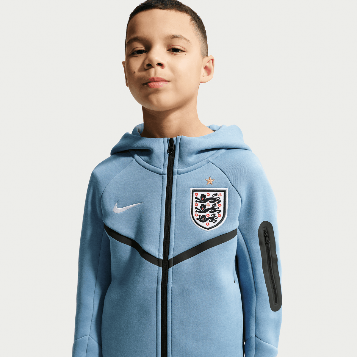Nike England Tech Fleece Big Kids' (Boys')  Soccer Full-Zip Hoodie