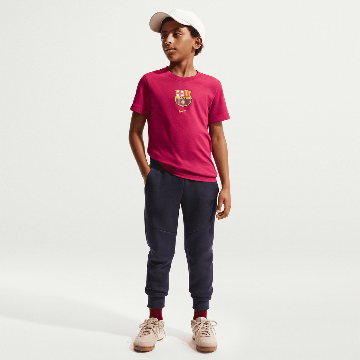 Nike FC Barcelona Big Kids' Soccer T-Shirt
