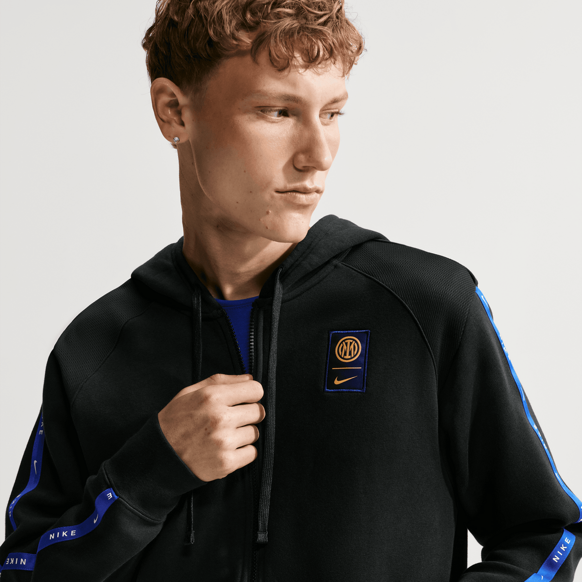 Nike Inter Milan City Side Soccer Full-Zip Fleece Hoodie