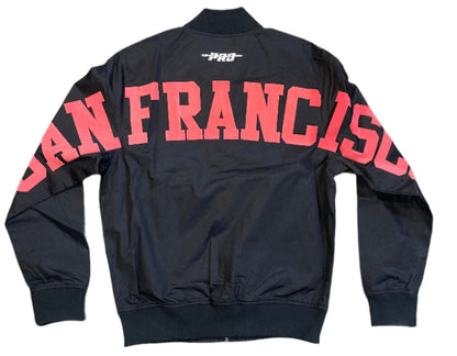 Pro Standard San Francisco 49ers Wingspan Twill Jacket - Black