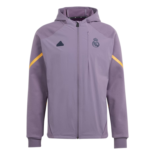 Adidas Men's Real Madrid Designed for Gameday Full-Zip Hoodie