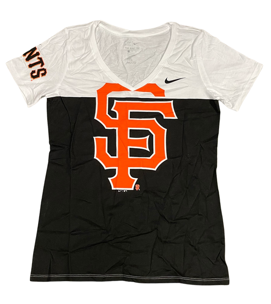 Nike Women's San Francisco Giants Tri-Blend V-Neck T-Shirt