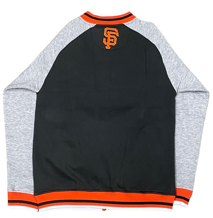 San Francisco Giants Stitches Track Jacket-Black/Grey