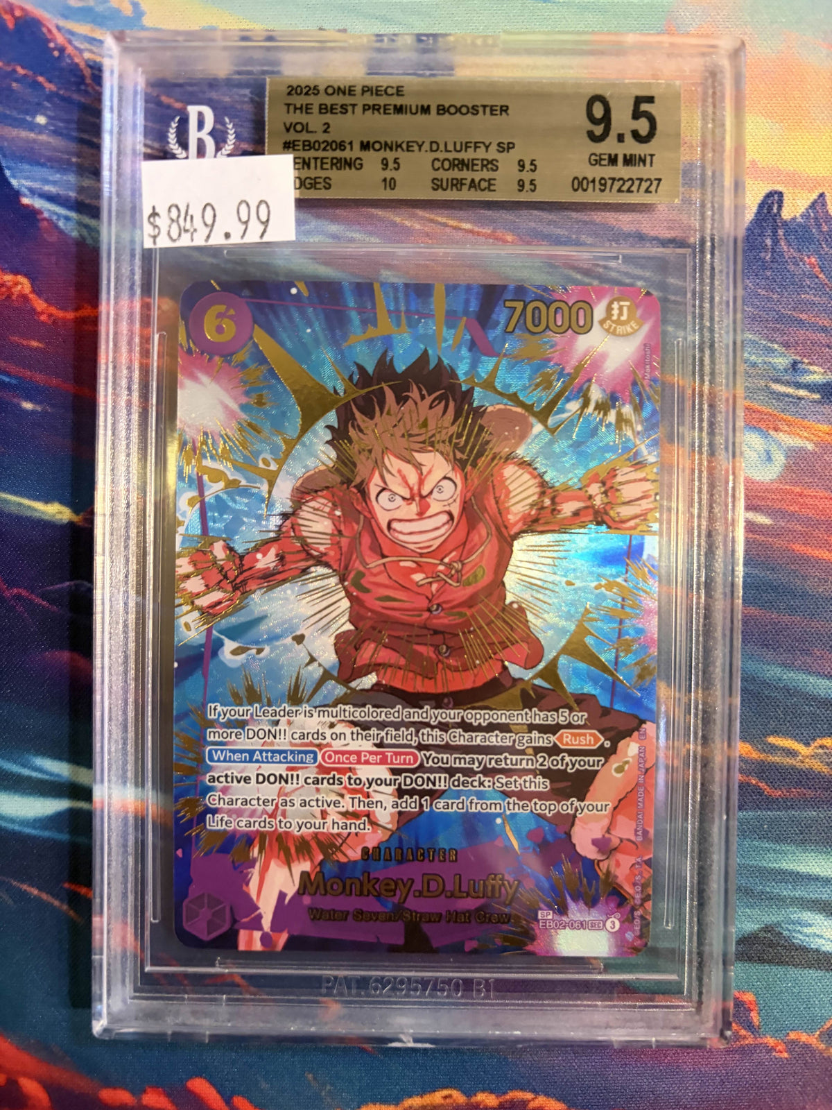 BGS 9.5 Monkey.D.Luffy [ONE PIECE CARD THE BEST Premium Booster Vol. 2] - 19722727
