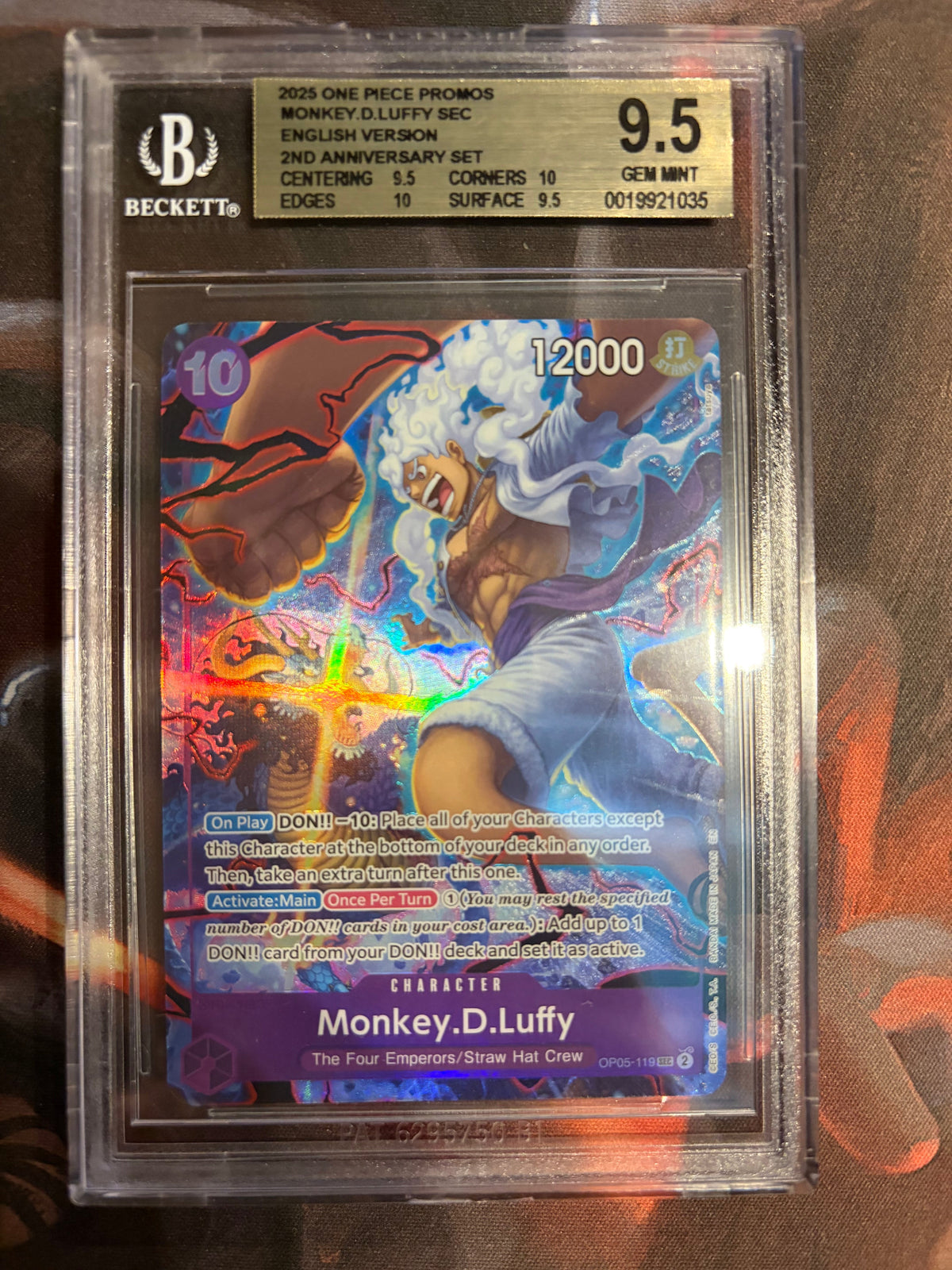 BGS 9.5 Monkey.D.Luffy [One Piece Card Game Promos] - 19921035