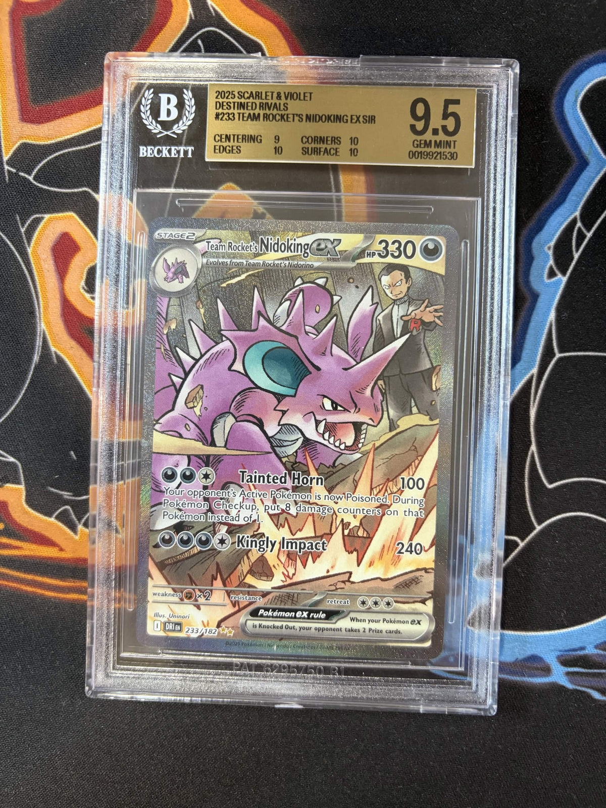 BGS 9.5 Team Rocket's Nidoking ex(233/182) [TCG Scarlet & Violet Destined Rivals] - 19921530