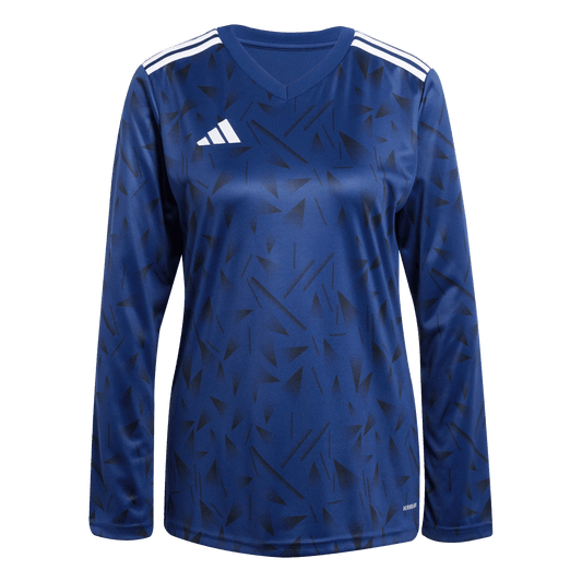 adidas Women's Team Icon 25 Long Sleeve Jersey - Navy Blue