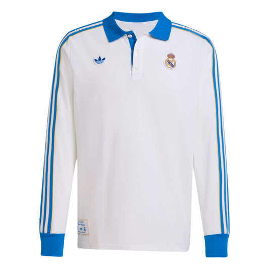 Adidas Real Madrid Real Icon Long Sleeve Polo Shirt