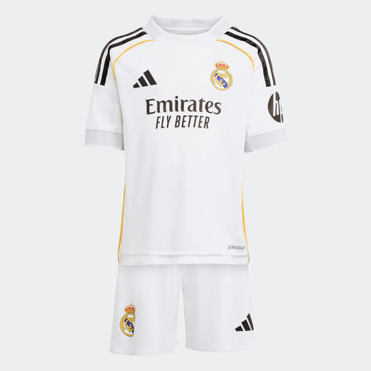 Adidas Youth Real Madrid Home Mini Kit 25/26