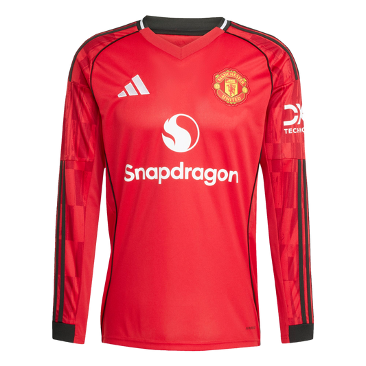 Adidas Manchester United 25/26 Long Sleeve Home Jersey