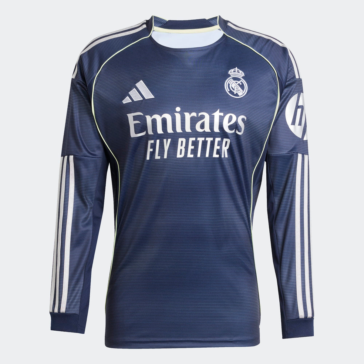Adidas Real Madrid Long Sleeve Away Stadium Jersey 25/26