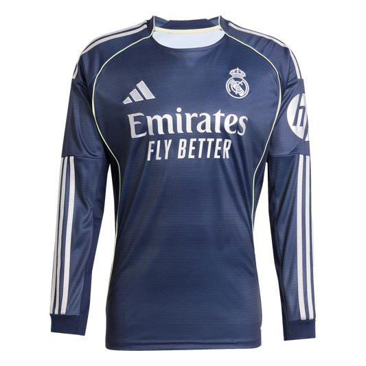 Adidas Real Madrid 25/26 Long Sleeve Away Jersey