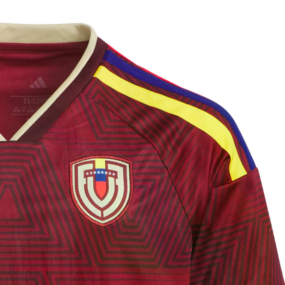 Adidas Venezuela 2026 Youth Home Jersey