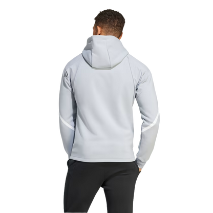 Adidas Juventus Designed for Gameday Full-Zip 23/24 Hoodie-Halo Silver