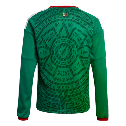 Adidas Mexico 2026 Long Sleeve Youth Home Jersey