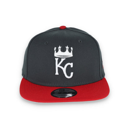 New Era Kansas Royals 2-Tone Color Pack 9Fifty Snapback Hat- Grey/Scarlet