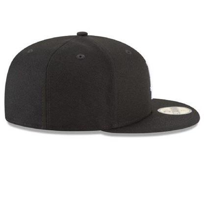 Los Angeles Dodgers NEW ERA BASIC COLLECTION FITTED 59FIFTY-BLACK AND WHITE