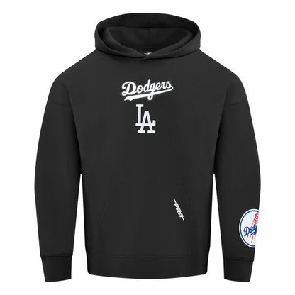 Pro Standard Men's Los Angeles Dodgers Wingspan Pullover Hoodie-Black