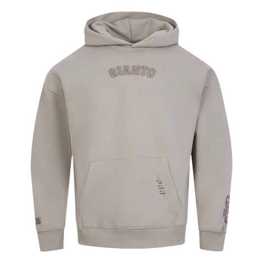 Pro Standard 'San Francisco Giants Wingspan' Drop Shoulder Hoodie-TAUPE