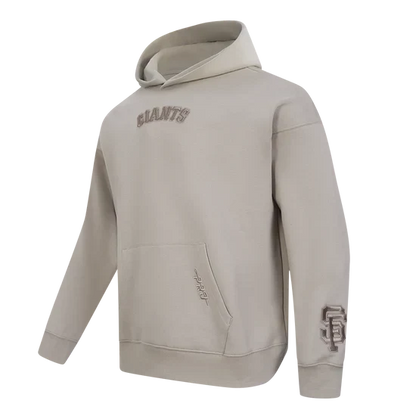 Pro Standard 'San Francisco Giants Wingspan' Drop Shoulder Hoodie-TAUPE