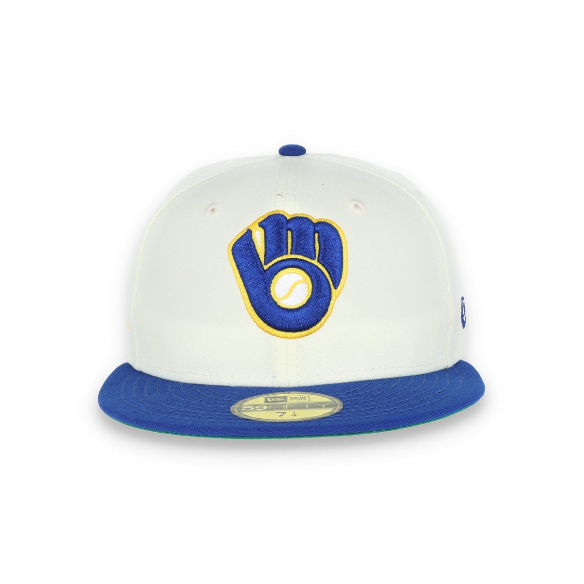 New Era Milwaukee Brewers 1982 World Series Patch 59FIFTY Fitted Ivory Hat