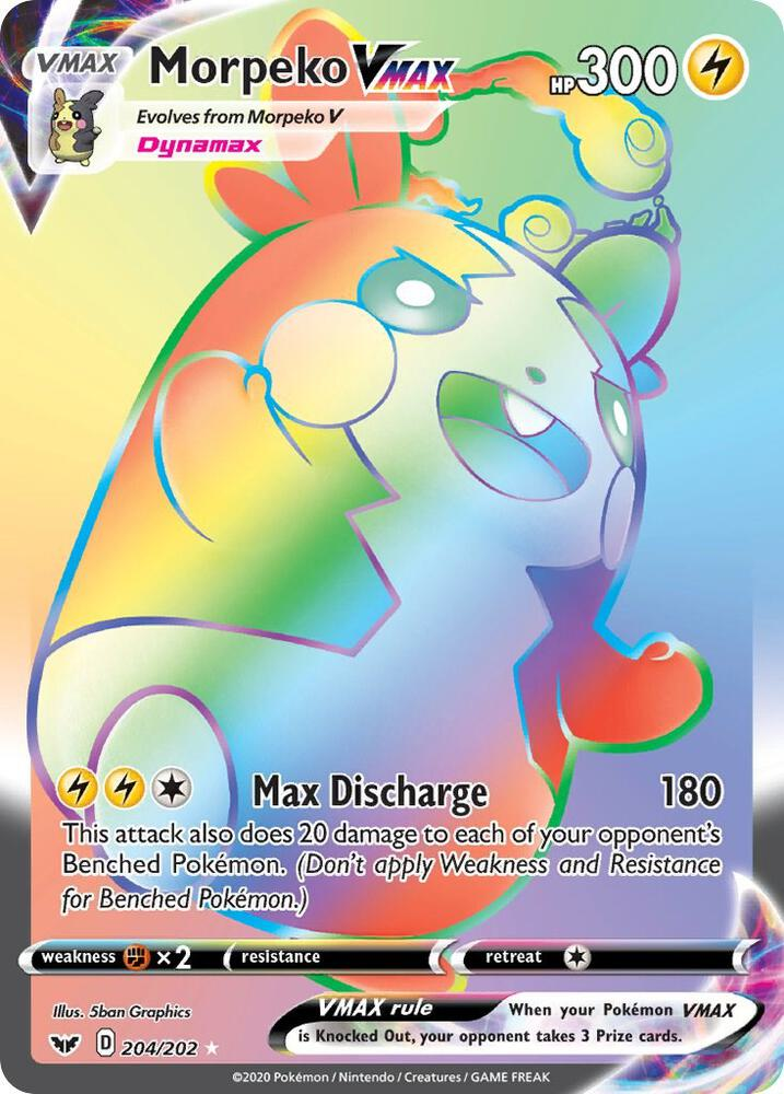 Morpeko VMAX (Secret) - SWSH01: Sword & Shield Base Set (SWSH01)