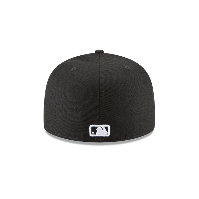 BOSTON RED SOX NEW ERA BLACK ON WHITE 59FIFTY FITTED HAT