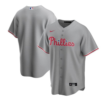 Nike Men's Philadelphia Phillies Gray Road 2020 Replica Team Jersey