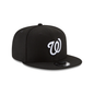 WASHINGTON NATIONALS NEW ERA BASIC COLLECTION SNAPBACK 9FIFTY-BLACK AND WHITE