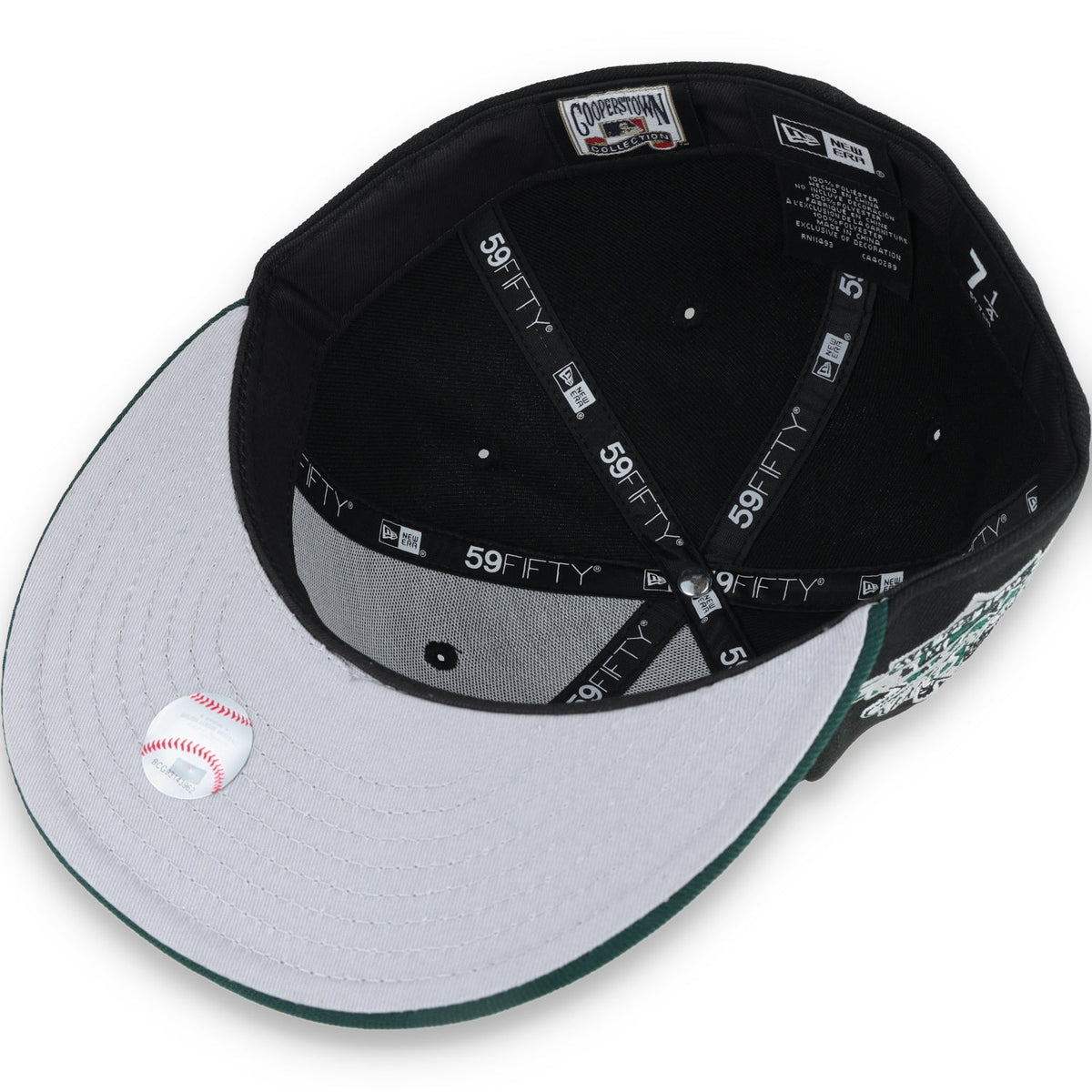 New Era Oakland Athletics 1989 World Series Patch 59FIFTY Fitted-Black/Dk Green