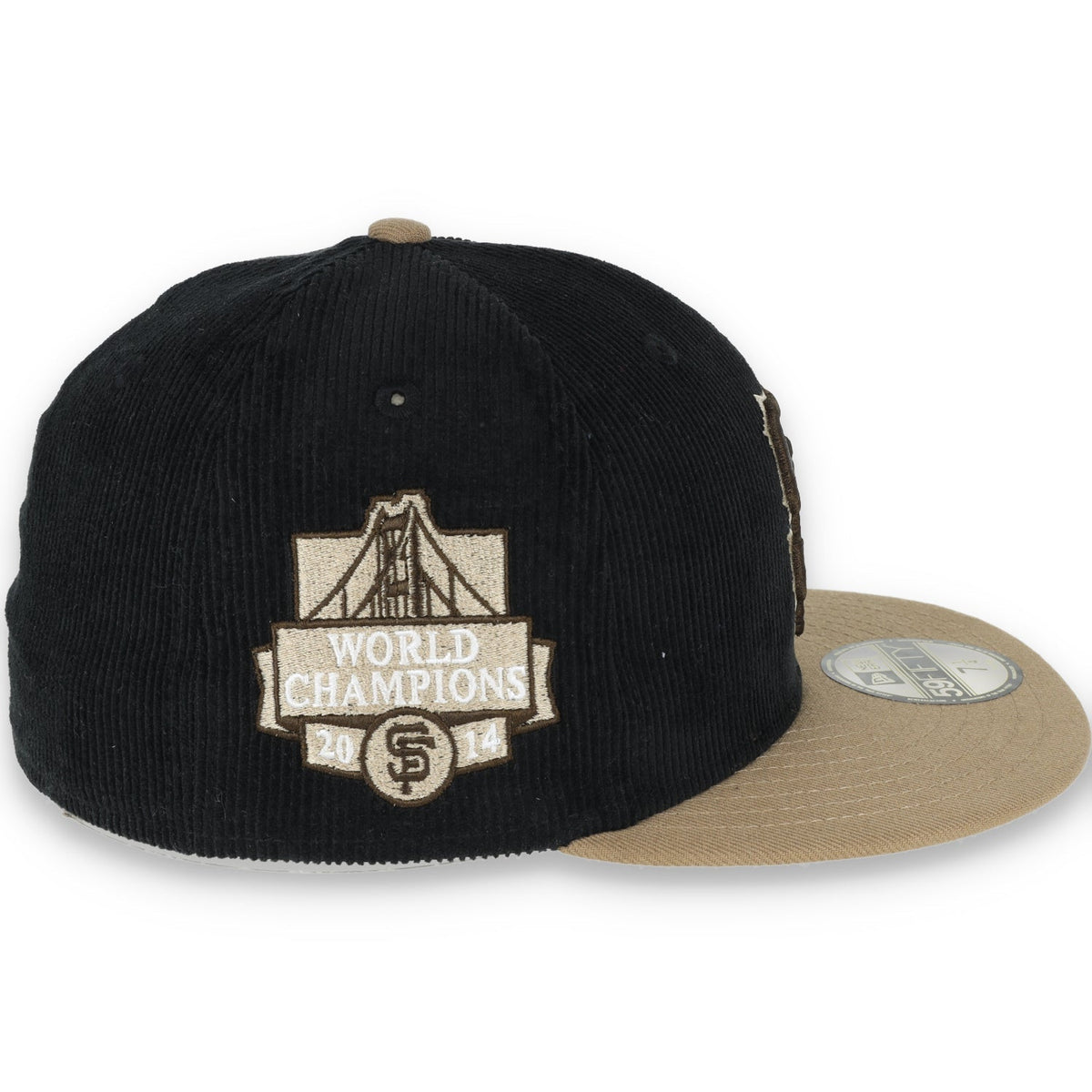 New Era San Francisco Giants 2014 World Series Side Patch 59FIFTY Fitted Hat-Khaki