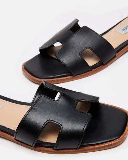 HADYN BLACK LEATHER