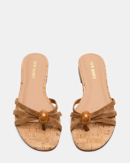 CALISSI STONE CHESTNUT SUEDE