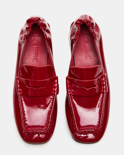 ESTEE RED CRINKLE PATENT