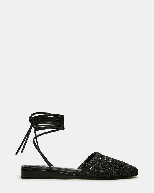 FLUTTER BLACK LEATHER