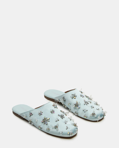 PEARSON BLUE SATIN RHINESTONES