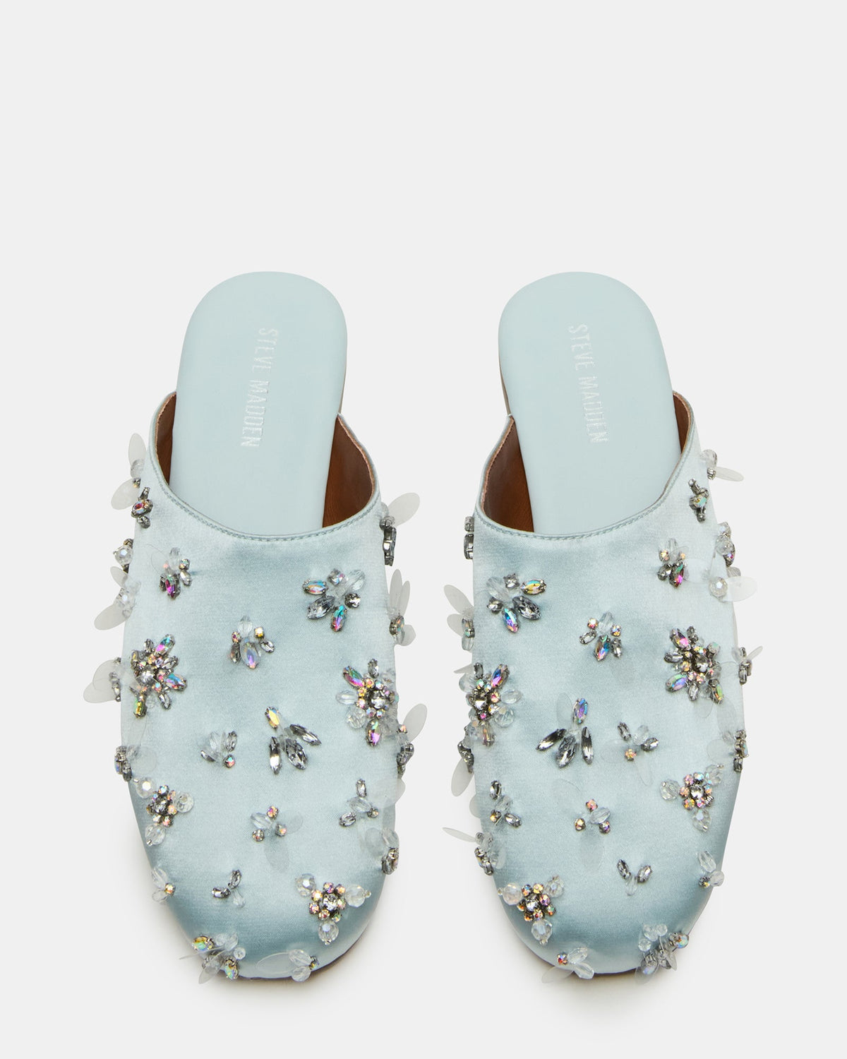 PEARSON BLUE SATIN RHINESTONES
