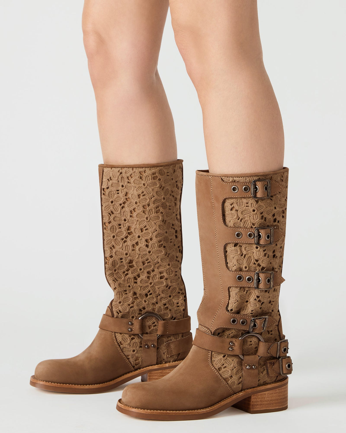 ROCKY FLORAL TAN NUBUCK