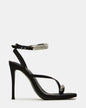 TIA RHINESTONES BLACK SATIN