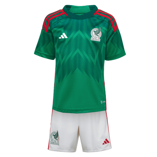 Adidas Mexico 2022 Little Kids Home Mini Kit