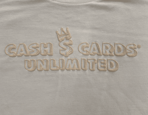 Cash Cards Unlimited Street Wear T-Shirt (Off-White/2XL)