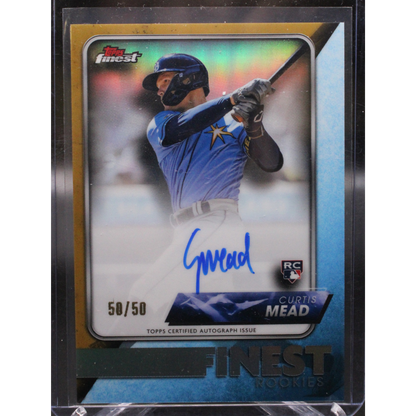 2024 Topps Finest Baseball - Curtis Mead FR-CM - Finest Rookies Gold Auto  /50
