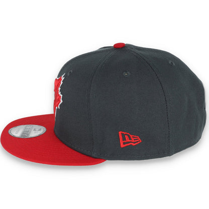 New Era Toronto Blue Jays 2-Tone Color Pack 9FIFTY Snapback Hat-Grey/Scarlet