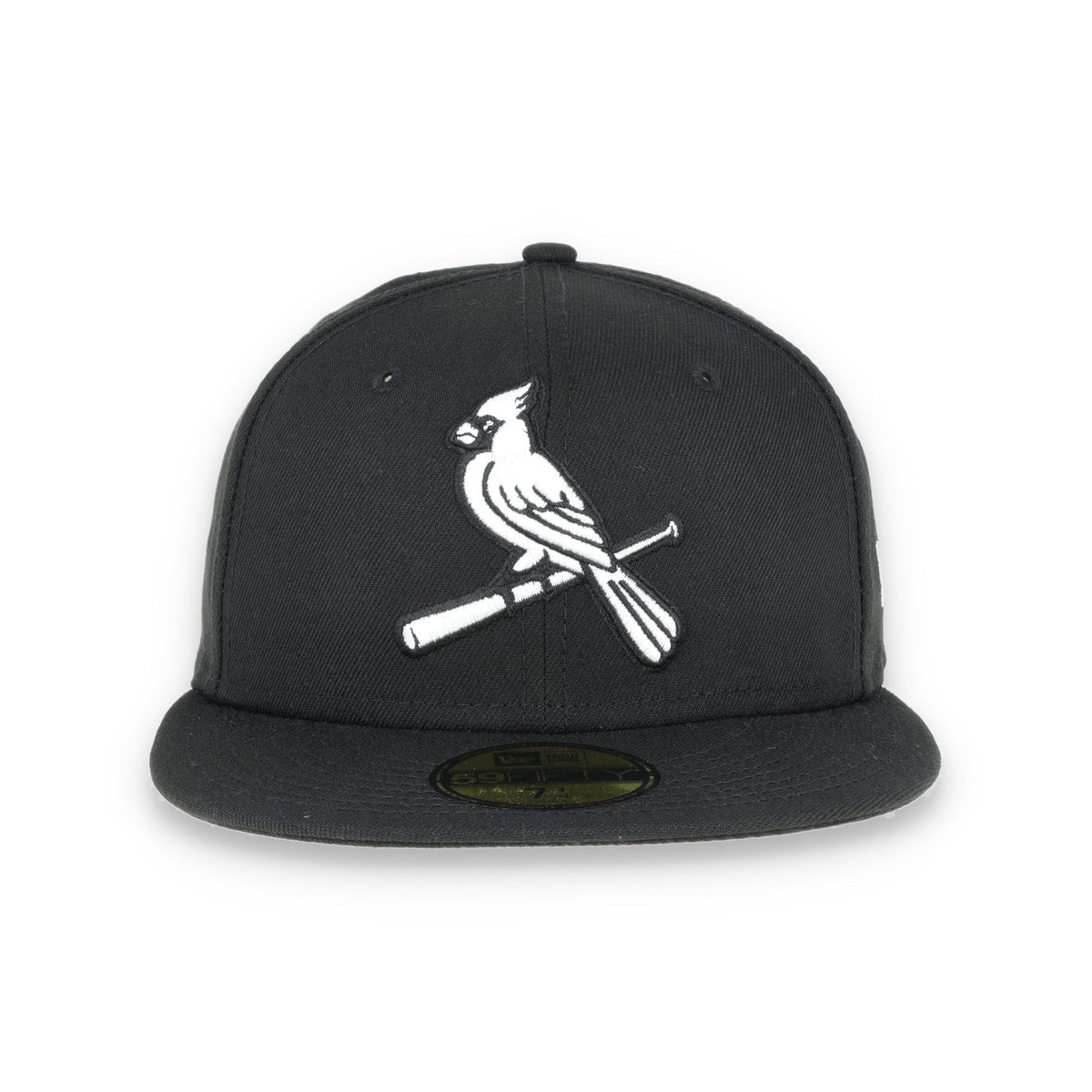 ST. LOUIS CARDINALS NEW ERA BASIC COLLECTION FITTED 59FIFTY-BLACK AND WHITE
