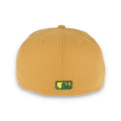 Oakland Athletics New Era 59Fifty Fitted Hat-Panama Tan
