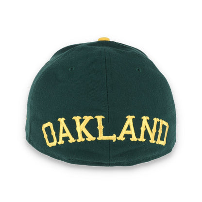 Oakland Athletics New Era 59Fifty Cap Old English Script-Green/Yellow