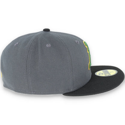 New Era Oakland Athletics 59Fifty Fitted Hat - Dark Grey/Black
